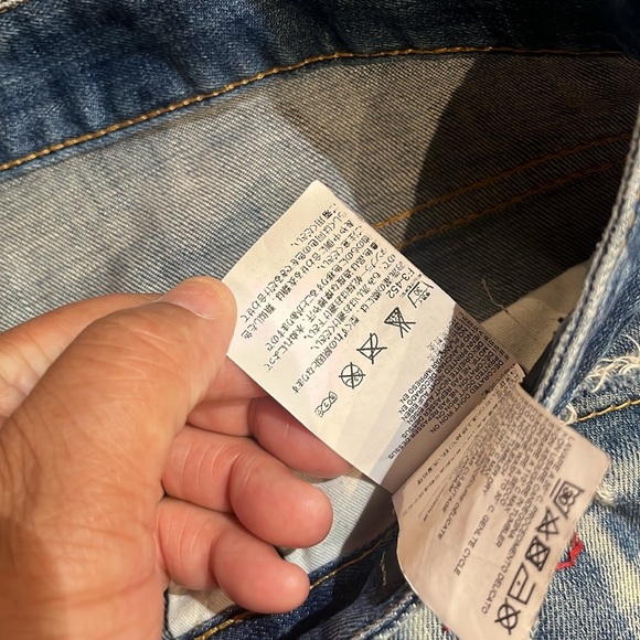 Men's Distressed DSQUARED2 Blue Jeans - Picture 4 of 7